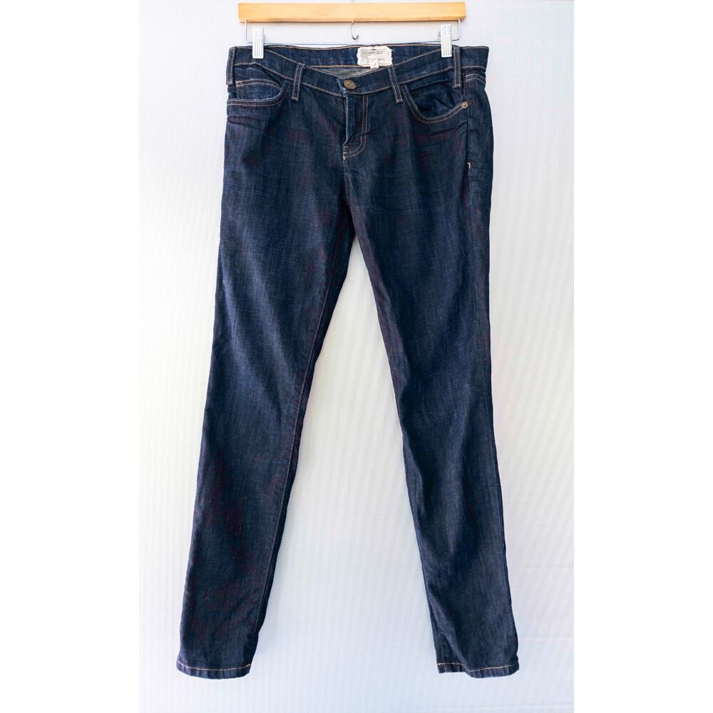 Current/Elliot The Ankle Skinny in Bonfire dark wash sz 29 Low Waist 80’s jeans